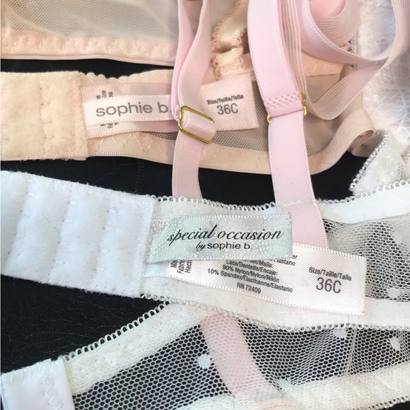2 Sophie B. Lace Bras Size 36C - Picture 4 of 4